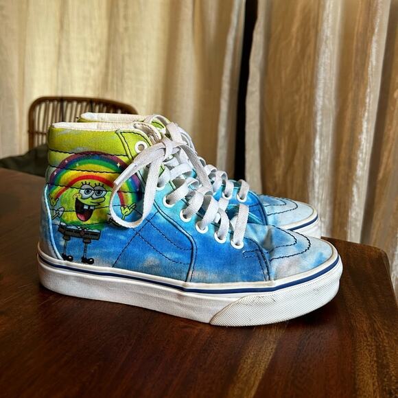 Vans x Spongebob Square Pants Imaginaaation Sk8-Hi Sneakers Mens 4.5 / Womens 6 - Picture 1 of 10